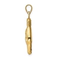thumbnail image 7 of 14k Yellow Gold Hollow Hollow Rock On Sign Charm Pendant, 7 of 7