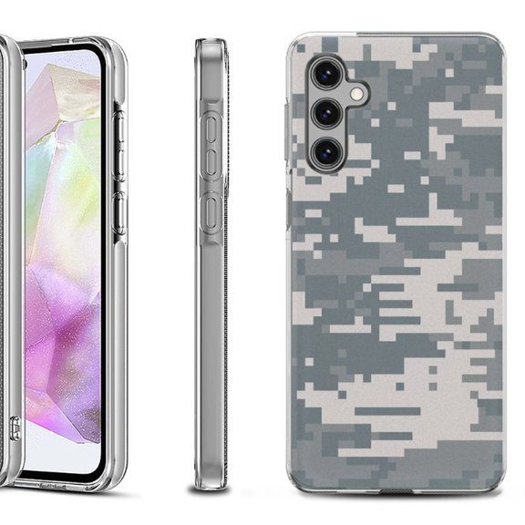 OneToughShield ® Shockproof Phone Case Compatible with Samsung Galaxy A35 5G - Digital Camo