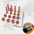 thumbnail image 4 of Skateboard Hardware 8PCS Juego de pernos y herramientas Accesorio portátil para monopatín con naranja Zulema tornillos para patineta, 4 of 8