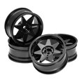 thumbnail image 4 of Bunblic 1:10 Scale RC Car Wheel Rims Xy01 Remote Control Vehicles Parts Modification High Performance Replacement RC Toys Accessories Black, 4 of 8