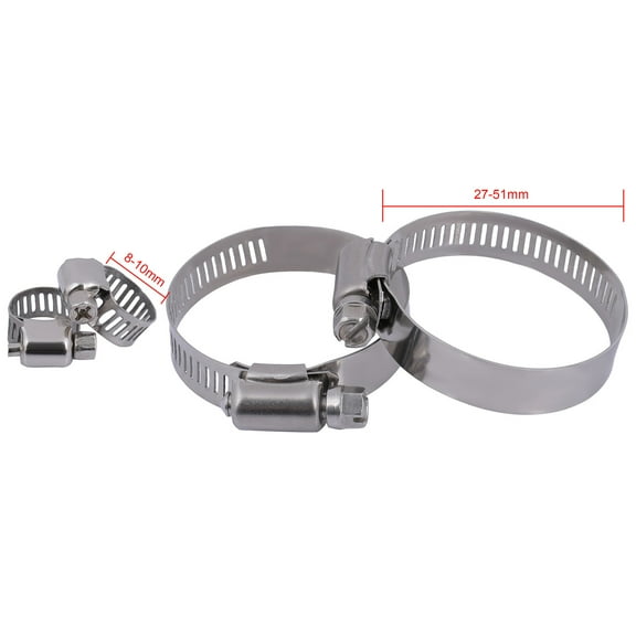 ECCPP Replacement 1774 Radiator 8MM-10MM*2 30MM-50MM*2 Hose Clamp fit for 1995-2004 for Toyota for Tacoma 2.4L 1995-2004 for Toyota for Tacoma 2.7L 1995-2004 for Toyota for Tacoma 3.4L