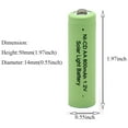 thumbnail image 3 of QBLPOWER 16-Pack 800mAh AA Rechargeable Batteries NiCd 1.2v Garden Solar Ni-Mh Light LED, 3 of 5