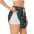 thumbnail image 5 of Rocae Hawaiian Style for Women's Athletic Shorts Quick Dry Workout Hiking Shorts With Pockets for Running, Yoga, Gym, Sports Small, 5 of 9