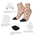 thumbnail image 5 of Naloa Roosters In Floral Ankle Socks for Women Non Slip Socks No Show Socks Classic Low Cut Casual Socks Casual Socks, 5 of 7