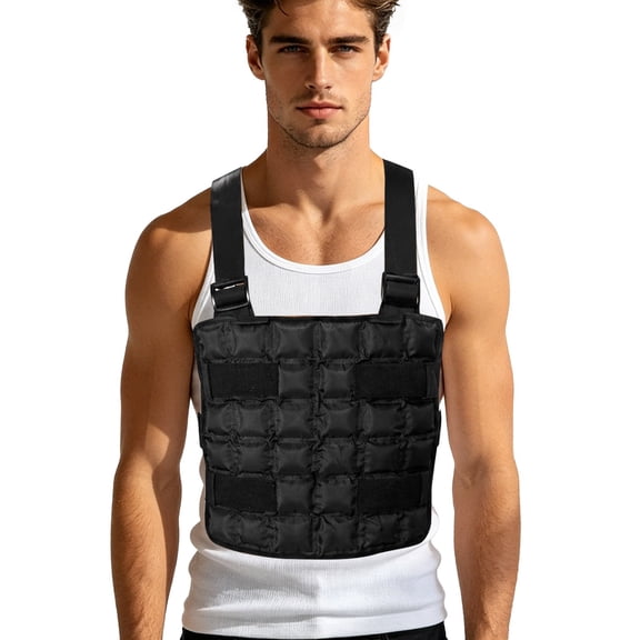 Cooling Vest for Men & Women - Summer Breathable Thermal Travel Vest, Adjustable Ice Vest for Motorcycle, Workers, Sports, Outdoor, Heat Relief 13"X13" (Black)