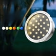 thumbnail image 1 of Lámpara de pie LED para exterior empotrada redonda de acero inoxidable luz blanca cálida impermeable 36W lámpara subterránea, 1 of 1