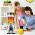 thumbnail image 4 of Uten 800W Glass Blender for kitchen with Glass Jar & 6 Stainless Steel Blades, Crush Ice, Make Smoothies, Mince Meat, 60 oz Large Capacity for Family Kitchen, 4 of 18