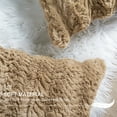 thumbnail image 5 of Home Soft Things Tread Pattern Faux Fur Pillow Covers, Set of 2, 20"x20", Tread Tan, 5 of 8