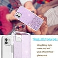 thumbnail image 4 of Compatible with Samsung A03 Case Cute Glitter Clear Sparkly Cases Shockproof Samsung Galaxy A03 Phone Case for Women Girls Silicone Slim Bling Protective Cover (Purple), 4 of 14