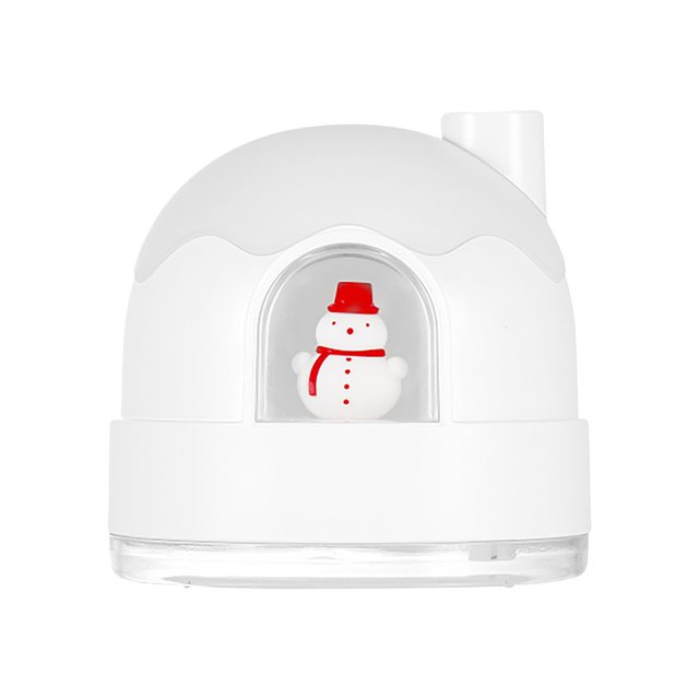 Humidificador recargable mini, humidificador de doble propósito y luz nocturna, nuevo humidificador de luz nocturna Snow House