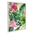 thumbnail image 2 of Kate and Laurel Sylvie Find Flamingo Framed Canvas Wall Art by Maja Mitrovic of Makes My Day Happy, 18x24 White, Decorative Animal Art for Wall, 2 of 7