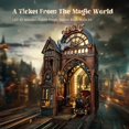thumbnail image 2 of Libro con forma de rompecabezas 3D FUNPOLA Magic Station con luces LED, 2 of 6