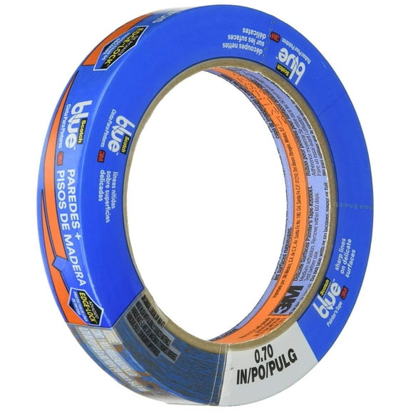 3M 2080EL-18E Scotch 2080 Safe-Release Painters Masking Tape, 60 yd. Length x 3/4 Width, Blue