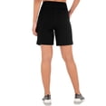 thumbnail image 2 of Athletic Works Women's French Terry Athleisure 7" Drawstring Short, 2 of 6