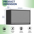 thumbnail image 4 of Topass Metal Garage Wall Cabinet with Doors, Wall Mounted Metal Storage Cabinet, Tool Cabinet , Steel Utility Cabinet for Garage,Kitchen,Warehouse, Assembly Required (BlackGrey), 4 of 6