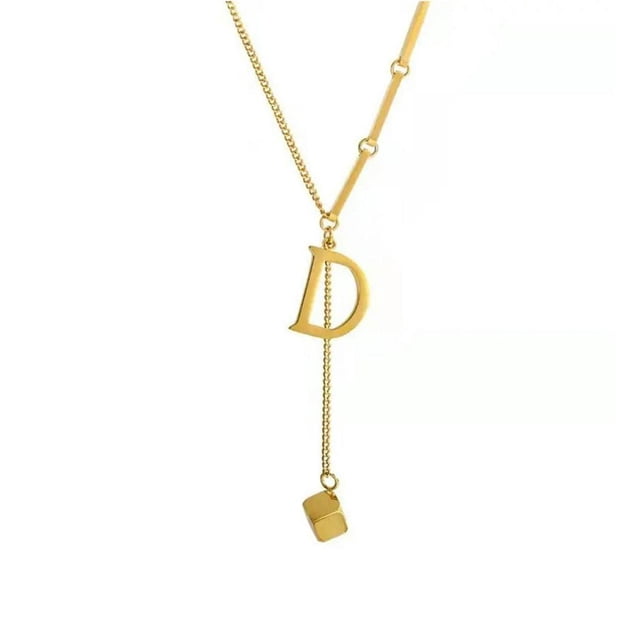 Pendentif Alphabet 26 Lettres Mode Collier Initiale Lettre pour Femmes G6J5