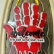 thumbnail image 4 of Wosthever Placa de puerta con huella de mano roja - Decoración para Halloween Placa de puerta con huella de sangre de terror Ambiente aterrador Kits de decoración para fiestas, 4 of 6