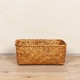 thumbnail image 5 of BRIGHTFUFU Handwoven Seagrass Basket Rectangular Storage Organizer Box for Home, Office, and Sundry Items, 5 of 8