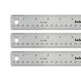thumbnail image 1 of Unique Bargains 3pcs Stainless Steel Rulers with Non-Skid Backing 61cm/24' Inch and Metric Metal Ruler, 1 of 6