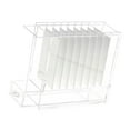 thumbnail image 3 of Vitrina para pestañas postizas, contenedor de exhibición de pestañas, 8 rejillas, estuche de almacenamiento para extensiones de pestañas, para grupos, 3 of 8