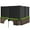 Black, variant on Topbuy 2PCS Air Conditioner Fences  Outdoor Privacy Fences Screens Trash Can Enclosures PVC with Metal Ground Stakes Black