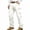 White, variant on Zimjoy Men's Cargo Pants Cotton Blend Straight-Leg Design Work Trousers 4 Pockets Regular Fit Work Casual Pants, Dark Gray XL