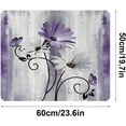 thumbnail image 6 of Purple Daisy Butterfly Washer Dryer Top Cover Mat 23.6"x19.7", Rubber & Non-Woven Fabric Anti-Slip Dust Proof Washing Machine Top Protector Pad, Washer Dryer Covers for The Top, 6 of 6