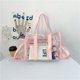 thumbnail image 1 of Bolsa De Hombro Bolso De Hombro Bolso de hombro transparente de PVC cruzados de gran capacidad para viajes (rosa), 1 of 9