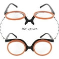 thumbnail image 4 of Universal Presbyopic Glasses Folding Magnifying Reading Eyeglasses Flip-up Lens Make up Glasses +1.0~+4.0, 4 of 7