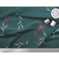 thumbnail image 2 of Soimoi Rayon Crepe Fabric Leaves & Wild Flower Print Fabric by the Yard 46 Inch Wide, 2 of 3