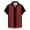 Red, variant on Men's Retro Bowling Color Block Active Shirts Hawaiian Shirts for Men Vintage Beach Shirt Short Sleeve Button down Summer Top Red 4Xl