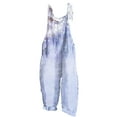 thumbnail image 2 of Yuwull Beach Flowy Jumpsuits for Women Summer Boho Bib Overalls Casual Loose Floral Print Wide Leg Cropped Jumpsuit Sweet Beach Romper, 2 of 5