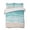 Teal Green, variant on Quilts Full Size Bedding Set, Turquoise Coastal Lightweight Quilted Comforter, Waves Summer Beach Ocean Sea Soft Reversible Bedspread Coverlet with Pillow Covers for All Season, 78" x 90"