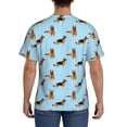 thumbnail image 2 of Naloa German Shepherd Dog Men's T-Shirt Sport T-shirt Men's Basic Tee Casual Men's Shirt, Round Neck, Short Sleeves - Medium, 2 of 5