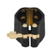 thumbnail image 4 of Greeniant Tapa de clarinete de ligadura de cuero superficie lisa hebilla de junta de Metal suministros de instrumentos de ayuda de entrenamiento Accesorios para instrumentos musicales Alto, 4 of 6