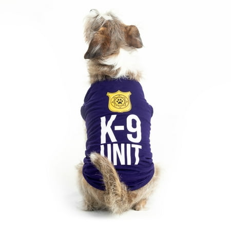 Hauntlook K-9 Unit Dog Halloween Costume - Cool Police Canine T-Shirt for Dogs