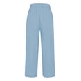 thumbnail image 4 of YUANGUANST Wide Leg Pants Woman Women's Striped Design Loose Pocket Casual Pants Business Work Casual Pants, 4 of 4