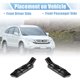 thumbnail image 3 of Par de soportes para parachoques delantero lado del conductor y del pasajero 71193-SWA-003 para Honda CR-V plástico negro, 3 of 6