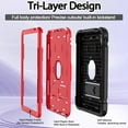 thumbnail image 3 of SUPNICE Case for New iPad (A16) 11th Generation 11 Inch 2025, iPad 10th Generation 10.9" 2022, Heavy Duty Shockproof Rugged Protective Case with Kickstand & Pencil Holder,Black and Red, 3 of 7