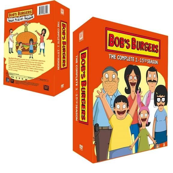 BOB’S BURGERS – Complete DVD Box Set Seasons 1-15 (42 Discs)(Orange Version)