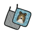 thumbnail image 2 of Carolines Treasures BB1676PTHD Snowflake Sheltie Pair of Pot Holders  7.5HX7.5W multicolor, 2 of 3