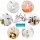 thumbnail image 4 of Juego de embudos de cocina de acero inoxidable de 3 piezas para polvo, aceite, líquidos, etc., mini embudo de metal, embudo de especias para llenar botellas pequeñas, 4 of 5
