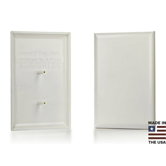 COVERPLUG Paintable Childproof Wall Outlet Cover (2-Pack)