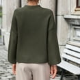 thumbnail image 5 of ShomPort Women's Fall Round Neck Long Sleeve Ribbed Knit Casual Comfy Pullover Sweater Jumper Top, 5 of 9