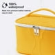 thumbnail image 2 of Makeup Purse Bag Travel Organizer Bag Gifts for Girls Women PU Leather Washable Waterproof Yellow, 2 of 5