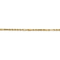 thumbnail image 3 of Real 14kt Yellow Gold 2.25mm Diamond Cut Milano Rope Chain; 24 inch; Lobster Clasp; for Adults and Teens; for Women and Men, 3 of 5