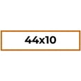 thumbnail image 2 of 44x10 Honey Brown Real Wood Picture Frame Width 0.75 inches | Interior Frame Depth 0.5 inches |, 2 of 8