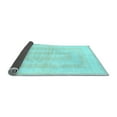 thumbnail image 2 of Ahgly Company Indoor Rectangle Solid Light Blue Modern Area Rugs, 3' x 5', 2 of 4