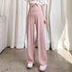 thumbnail image 1 of Pantalones de mujer embarazada Primavera y otoño Ropa exterior Pantalones anchos de seda de hielo Verano Pantalones rectos de gran tamaño con drapeado fino Mujeres embarazadas Verano, 1 of 5