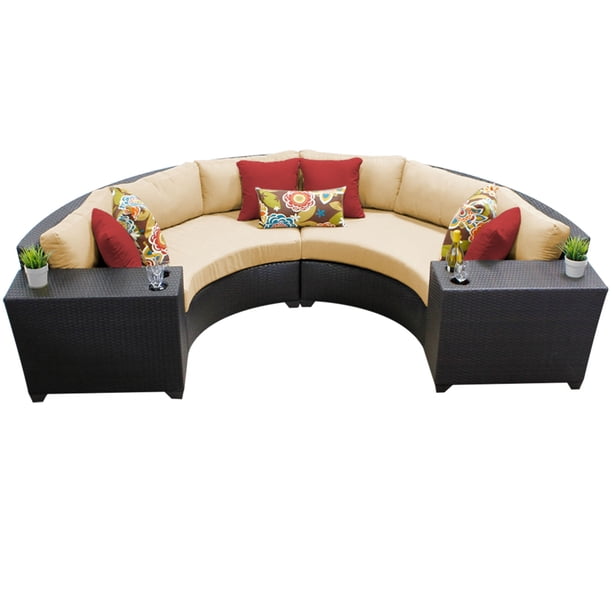 Bermuda 4 Piece Outdoor Wicker Patio Furniture Set 04c
